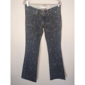 Fractal 9 90s vintage flare distressed denim flare jeans